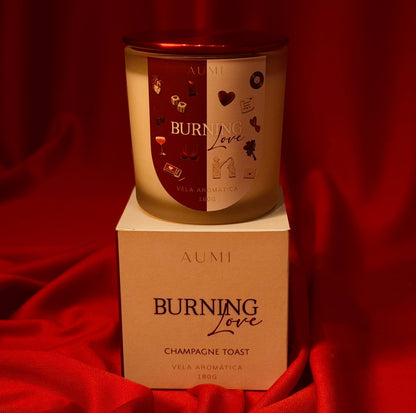 Burning Love | Vela de Champagne Toast 180g